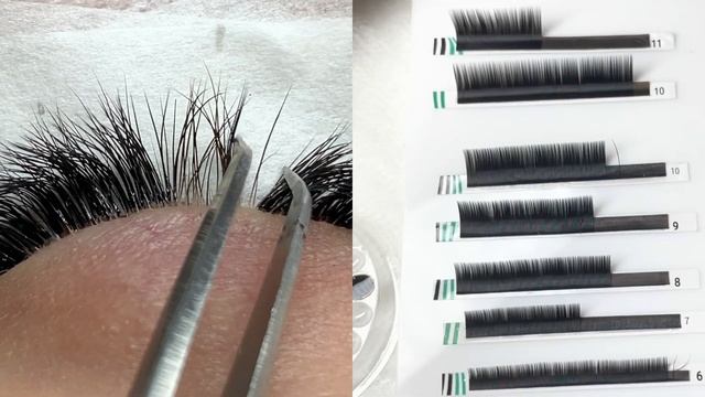 КАК ФОРМИРОВАТЬ ПУЧКИ НА ЛЕНТЕ / Совмещение изгиба C и L / Наращивание ресниц 2 D смотреть онлайн