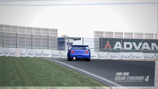Gran Turismo 4 Texture Mod - Nissan FALKEN☆GT-R Road Car '04 (Blue+Green) смотреть онлайн