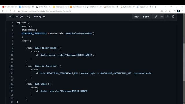 DevOps Project 2 | Jenkins CICD Automation | Build & Push Image to DockerHub using Jenkins | Part 3 смотреть онлайн