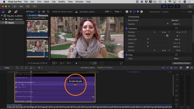 Final Cut Pro Tutorial: How to Use Keyframes to Animate Objects in Final Cut Pro смотреть онлайн