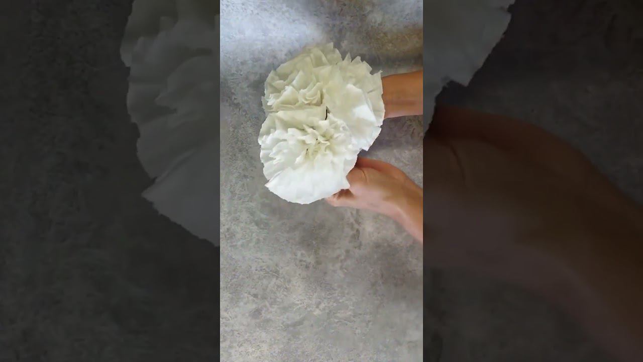 Как сделать цветок из бумажного полотенца смотреть онлайн