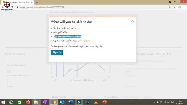How To Check Your Citations Through Scopus, Web Of Science, Google Scholar II My Research Support
