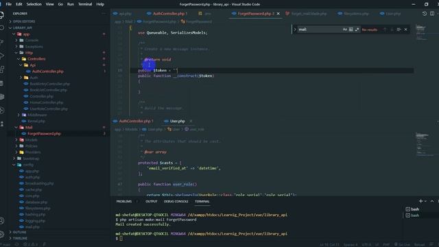 Laravel - Vue3 - Multiauth library management 16 ( send email, forget password ) смотреть онлайн