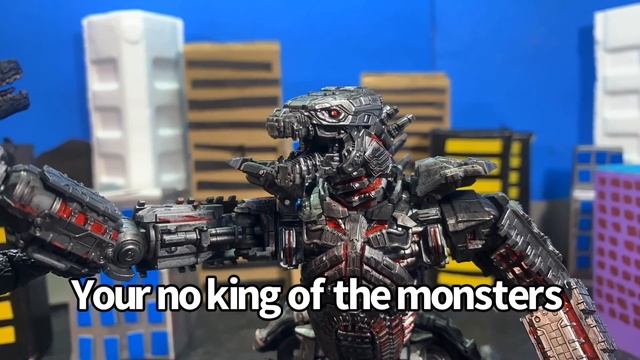 Godzilla vs Kong vs Mecha Godzilla an epic battle stop motion remake 3 смотреть онлайн