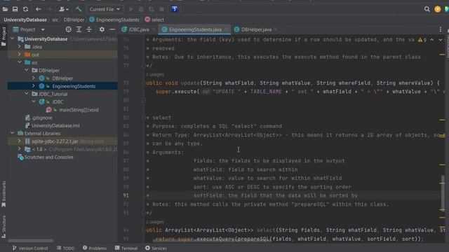 [COP 3330C - Object Oriented Programming] Database Connectivity with SQLite and IntelliJ смотреть онлайн