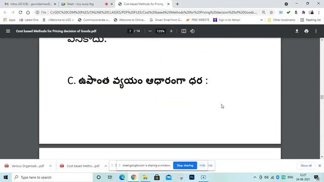 MARKETING // COST BASED PRICING DECISION PROCESS // 24 06 2021 // III B.COM SEMESTER VI смотреть онлайн