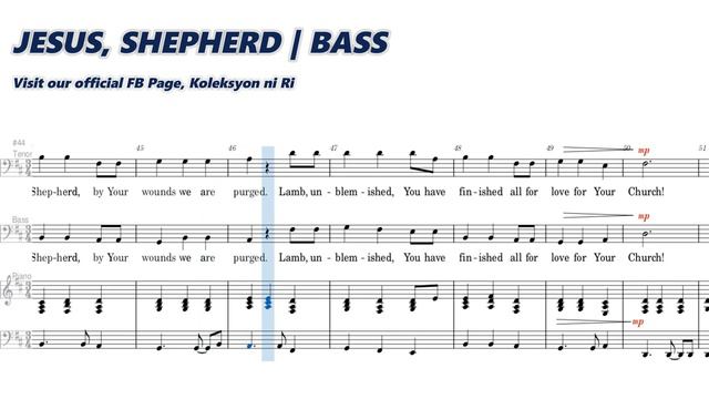 Jesus, Shepherd | Bass | Piano