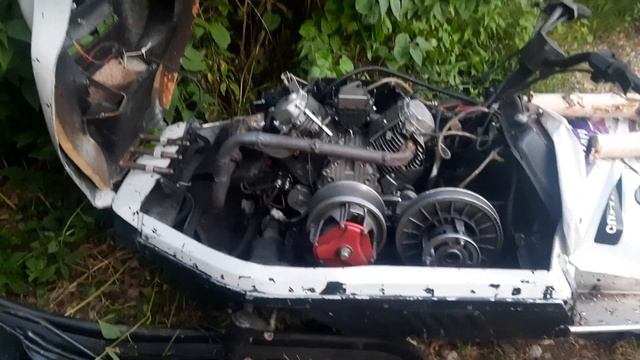 глушитель на снегоход рысь