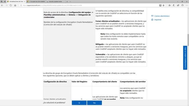 Solución a error Corrección del oráculo de cifrado (Encryption Oracle Remediation) de CredSSP смотреть онлайн
