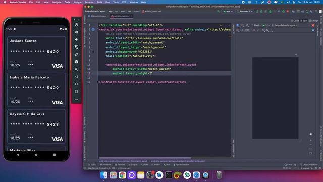 Implementando SwipeRefresh no Android Studio - ( Java / Kotlin ) смотреть онлайн