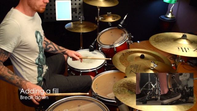 How To Play We Will Rock You Lesson Free FULL Lesson On Drums With Play along смотреть онлайн