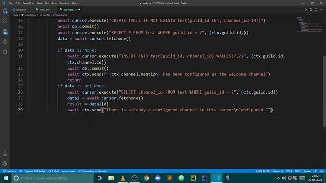 HOW TO MAKE A CUSTOM SERVER WELCOME COMMAND CONFIGURATION || DISCORD.PY || DISCORD BOTS || DISCORD смотреть онлайн