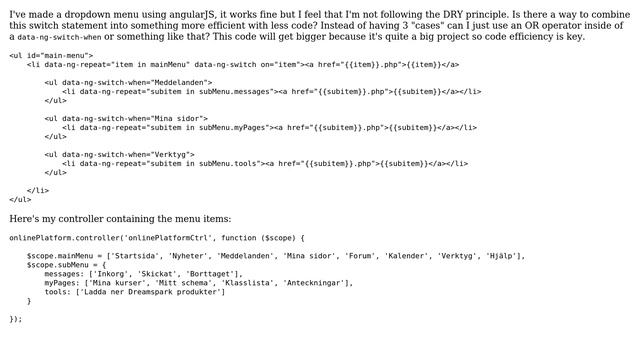Code Review: Angular dropdown menu смотреть онлайн