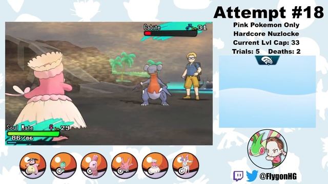 Pokémon Sun Hardcore Nuzlocke - Pink Pokémon Only! (No items, No overleveling) смотреть онлайн