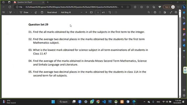 DBMS Question Set 29 | Java Institute | Rashintha Jerom смотреть онлайн