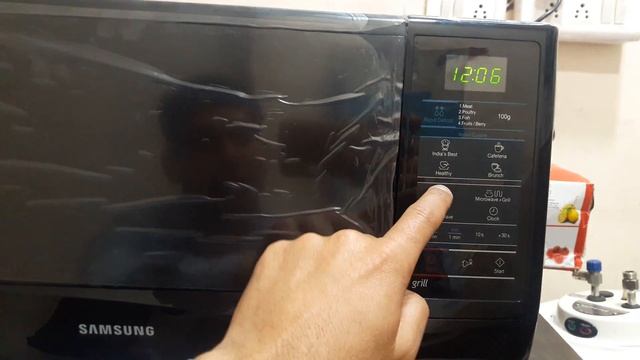 How to use samsung 20 liter grill microwave model GW 732 KD-B full demo смотреть онлайн