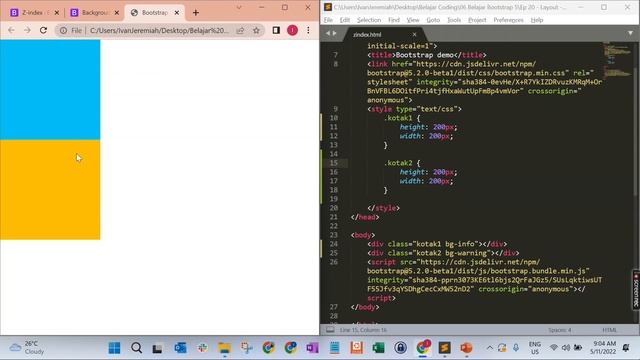 Belajar Bootstrap 5 - Layout - Z-Index смотреть онлайн