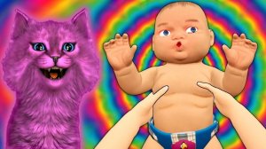 КОТЕНОК АБИ ИГРАЕТ с МАЛЫШОМ ИГРА для ДЕТЕЙ и МАЛЫШЕЙ