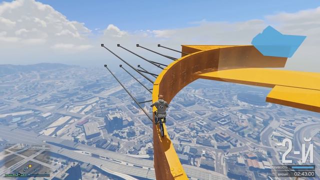 УЕЗЖАЕМ НА BMX ОТ САМОГО БОЛЬШОГО ДРАКОНА ► GTA 5 ONLINE (Угар) смотреть онлайн
