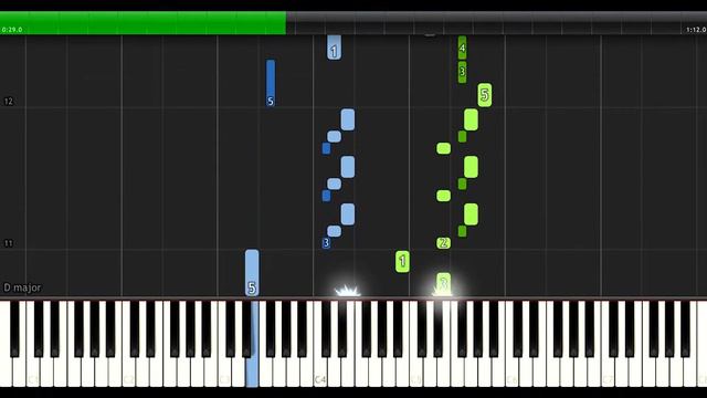 Piano Tutorial 68 - Dans (60 bpm) смотреть онлайн