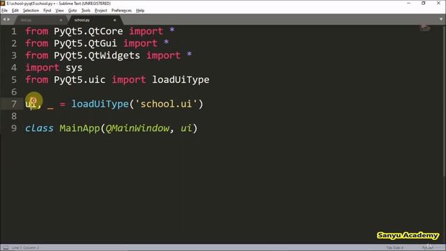 22. Build Complete School Management Software | Python PyQt5 SQL смотреть онлайн