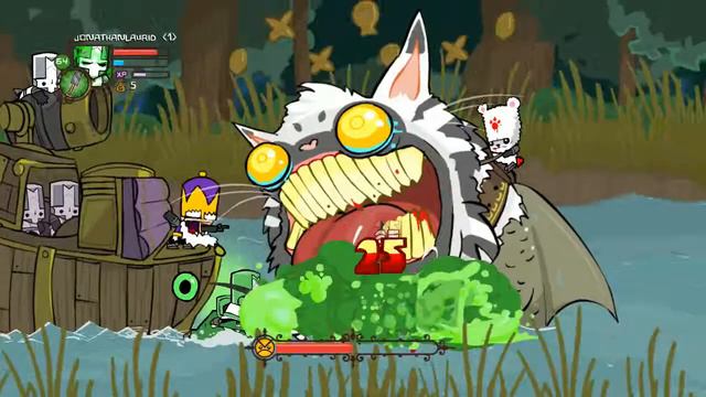 how to solo catfish [castle crashers] (INSANE mode) смотреть онлайн