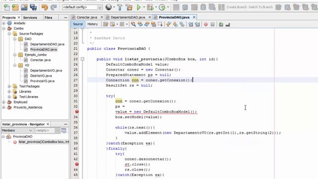 JComboBox dependiente Java MySQL смотреть онлайн