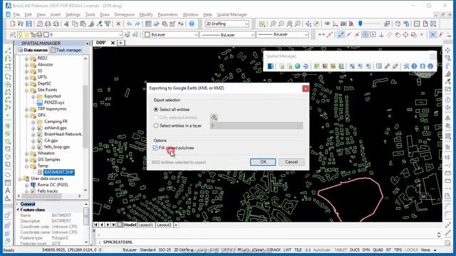 Texts to Labels when Publishing to Google Earth (BricsCAD) - Spatial Manager Blog смотреть онлайн
