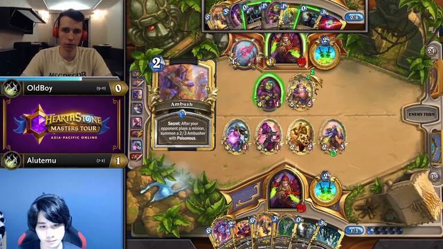 OldBoy vs Alutemu - Quarterfinal - Hearthstone Masters Tour Online: Asia-Pacific смотреть онлайн