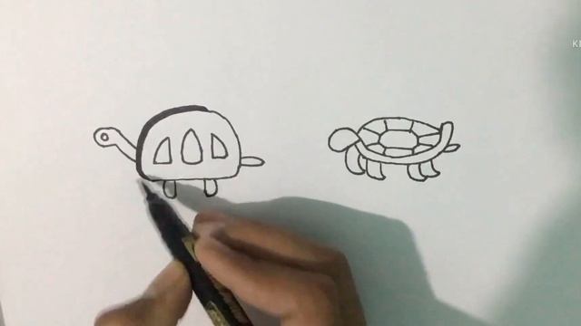 how to draw a turtle / как нарисовать черепаху / children drawing смотреть онлайн