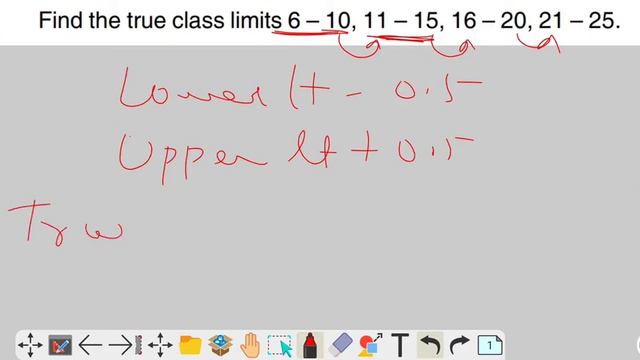 Find the true class limits 6 – 10, 11 – 15, 16 – 20, 21 – 25 смотреть онлайн