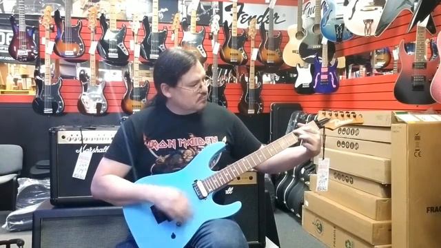Dean MD24 guitar Vintage Blue with a Roasted Maple Neck смотреть онлайн