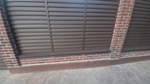 Забор жалюзи - современный забор с подсветкой