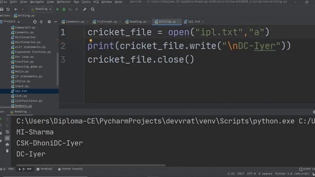 1.6.1 Writing file in python programming Hindi I Python Programming for beginners смотреть онлайн