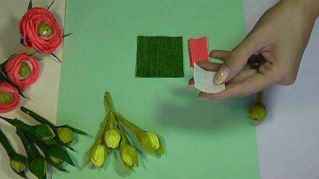 Цветы из гофрированной бумаги своими руками / Бутоны смотреть онлайн