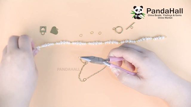 Video 67 PandaHall Мастер-класс:Как сделать красивое колье из жемчуга и цепочек смотреть онлайн