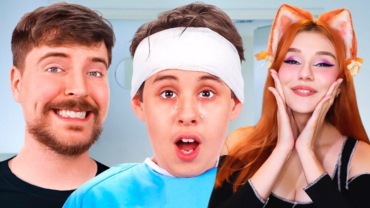 MrBeast - 1000 Незрячих Людей Видят Впервые ( 1,000 Blind People See For The First Time ) Реакция смотреть онлайн