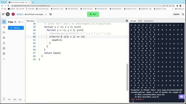 Java 2D Array Problem смотреть онлайн