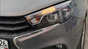 Lada Vesta | Установка bi led линз, прокраска рефлектора.