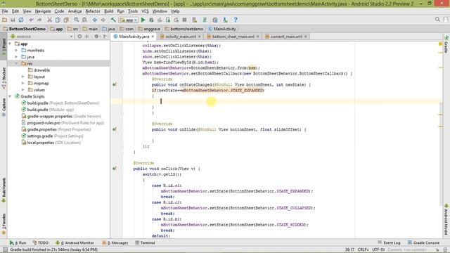 Android Bottom Sheet View Tutorial Part 4 смотреть онлайн