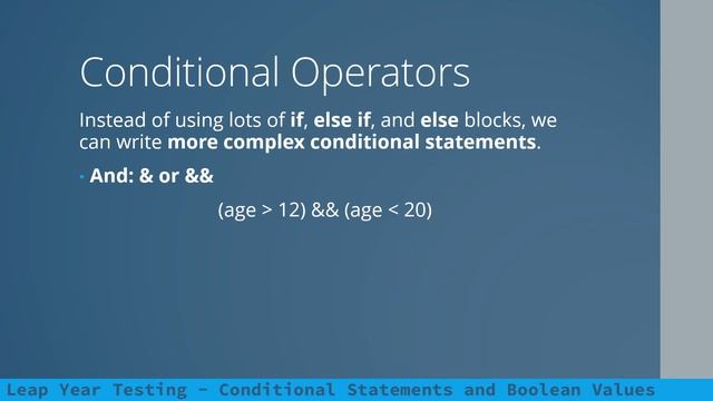 Conditional Statements and Booleans in Java with Android Studio - Leap Year Testing смотреть онлайн