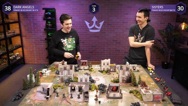 NEW Dark Angels vs Adepta Sororitas - Arks of Omen Warhammer 40k Battle Report смотреть онлайн