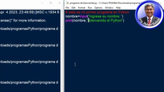 #python. Entrada y Salida de datos con input() y print() en Python con IDLE. 100% práctico. #5. смотреть онлайн