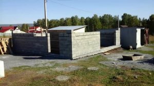 Постройка гаража из шлакоблока своими руками. Александр Поспелов.