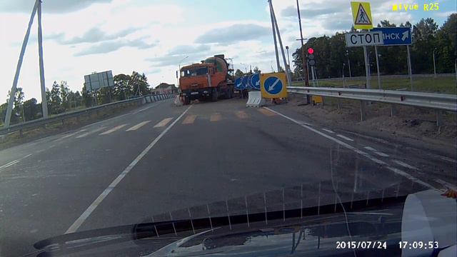 Выезд с Витебского шоссе на трассу Москва - Минск Архиповка смотреть онлайн