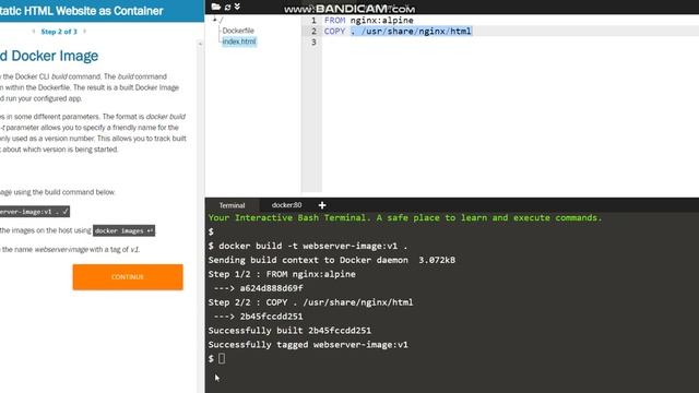 Steps for Deploying a Static HTML Site with Docker and Nginx смотреть онлайн