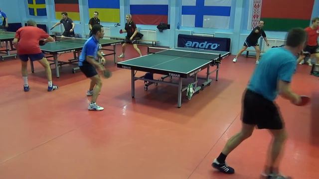 table tennis - атака против защиты момент матча Авраменко В. - Чирков А. смотреть онлайн