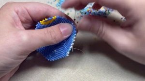Новогодний шар из бисера | Часть 5 || Совместное плетение