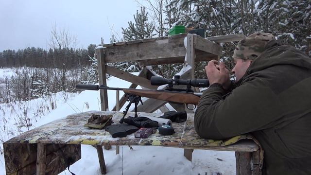 Карабин Лось 145 в 308. Сравнение двух ДТК Айрмастер и Лидер Штиль. смотреть онлайн