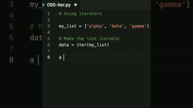 Get an iterator of an iterable object using "iter", and then take its elements by calling "next". смотреть онлайн